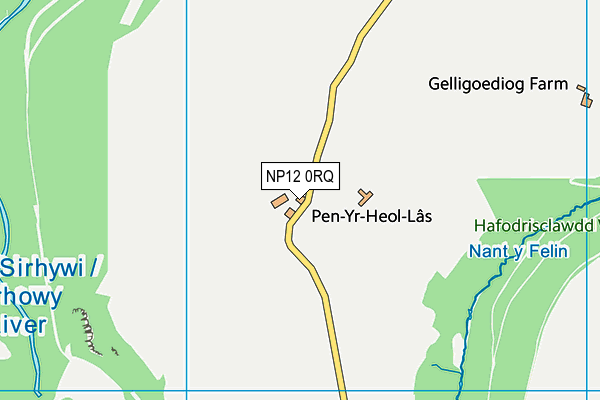 NP12 0RQ map - OS VectorMap District (Ordnance Survey)