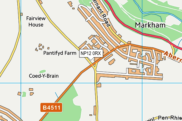 NP12 0RX map - OS VectorMap District (Ordnance Survey)