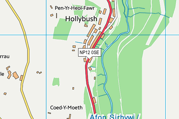 NP12 0SE map - OS VectorMap District (Ordnance Survey)