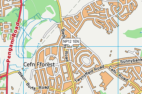 NP12 1EN map - OS VectorMap District (Ordnance Survey)