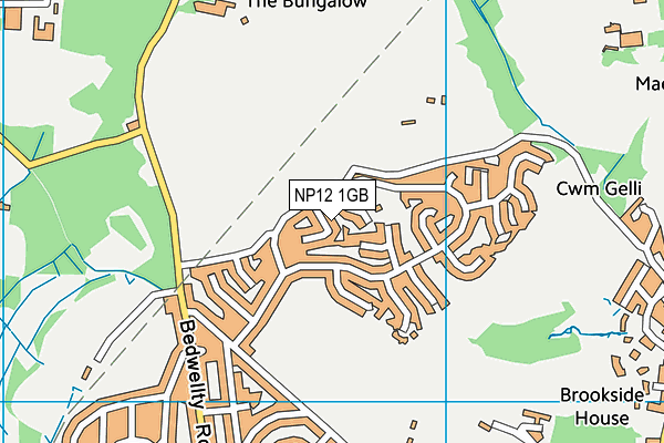 NP12 1GB map - OS VectorMap District (Ordnance Survey)