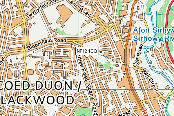 NP12 1QQ map - OS VectorMap District (Ordnance Survey)