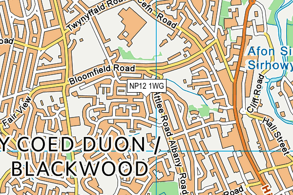 NP12 1WG map - OS VectorMap District (Ordnance Survey)