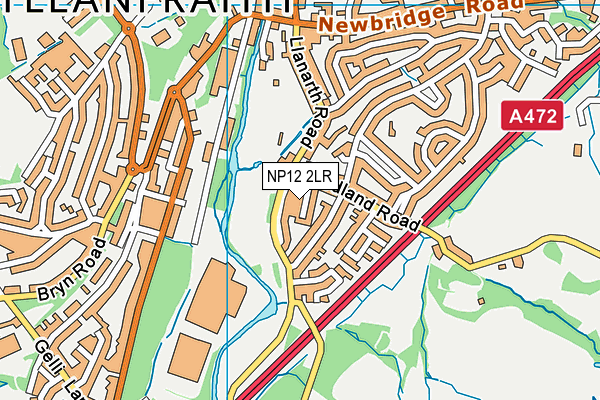 NP12 2LR map - OS VectorMap District (Ordnance Survey)