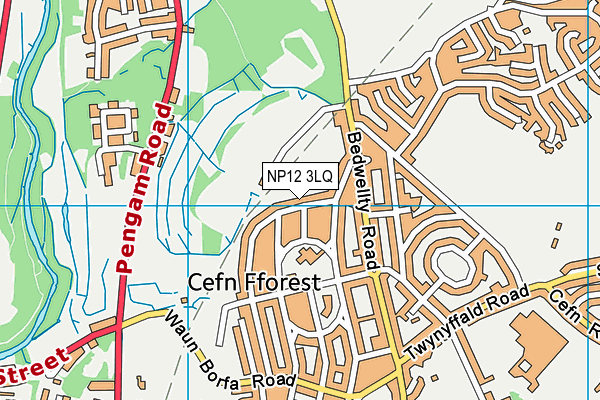 NP12 3LQ map - OS VectorMap District (Ordnance Survey)