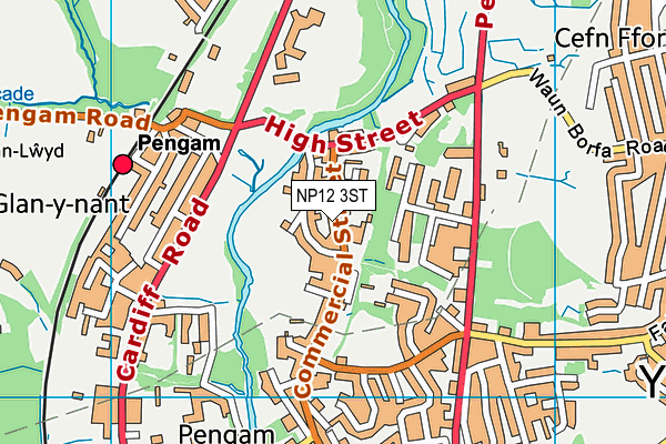 Pengam Primary School map (NP12 3ST) - OS VectorMap District (Ordnance Survey)