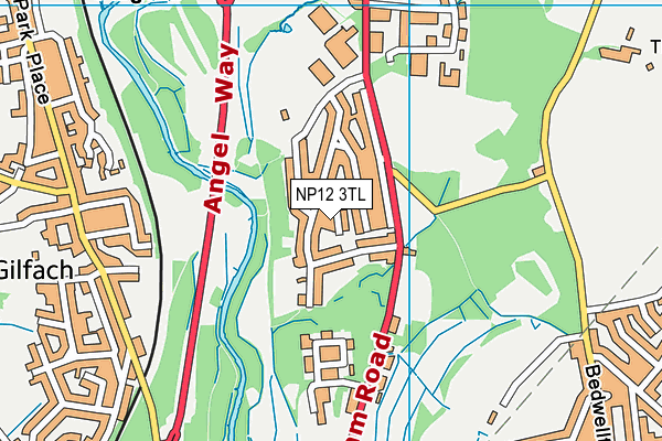 NP12 3TL map - OS VectorMap District (Ordnance Survey)