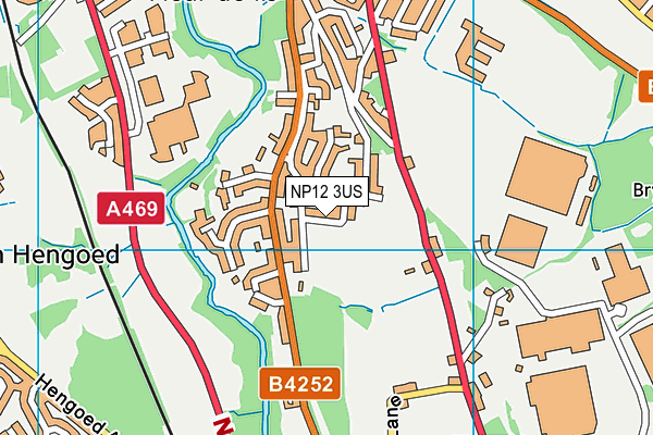 NP12 3US map - OS VectorMap District (Ordnance Survey)