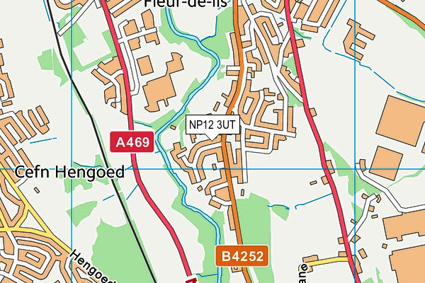 NP12 3UT map - OS VectorMap District (Ordnance Survey)
