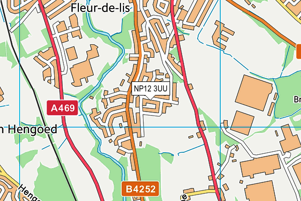 NP12 3UU map - OS VectorMap District (Ordnance Survey)