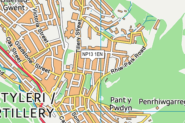 NP13 1EN map - OS VectorMap District (Ordnance Survey)