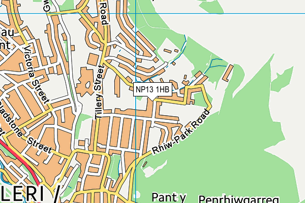 NP13 1HB map - OS VectorMap District (Ordnance Survey)