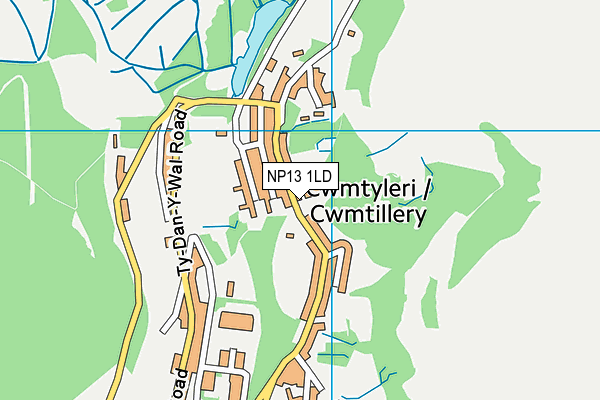 NP13 1LD map - OS VectorMap District (Ordnance Survey)