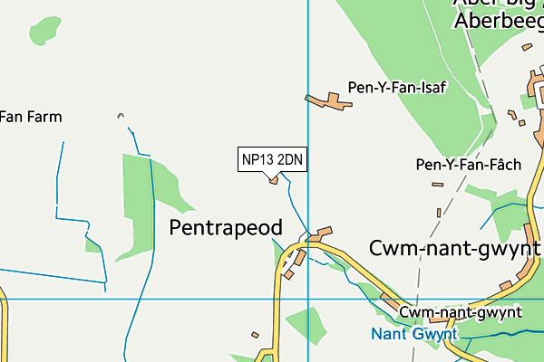 NP13 2DN map - OS VectorMap District (Ordnance Survey)