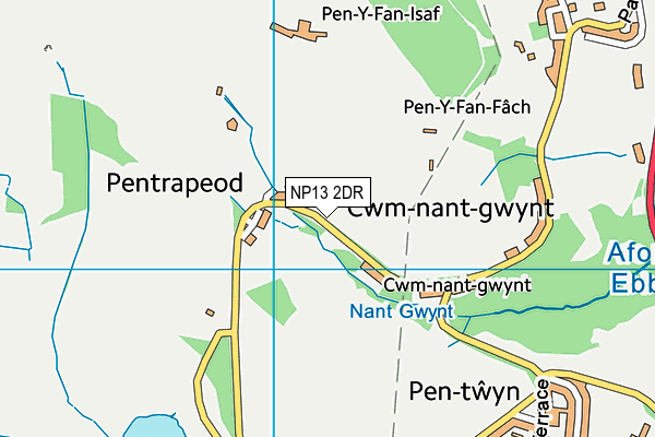 NP13 2DR map - OS VectorMap District (Ordnance Survey)