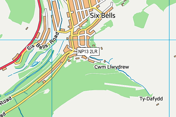 NP13 2LR map - OS VectorMap District (Ordnance Survey)