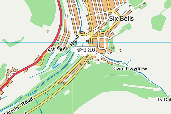 NP13 2LU map - OS VectorMap District (Ordnance Survey)