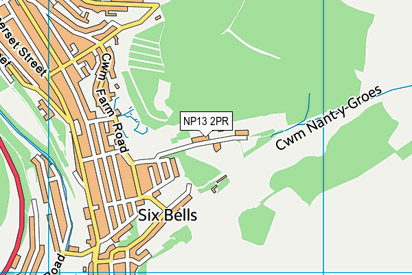 NP13 2PR map - OS VectorMap District (Ordnance Survey)