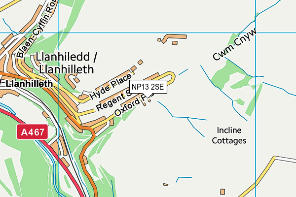 NP13 2SE map - OS VectorMap District (Ordnance Survey)