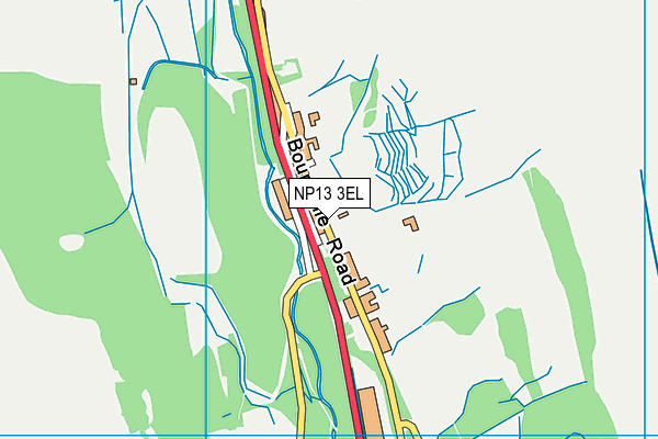 NP13 3EL map - OS VectorMap District (Ordnance Survey)
