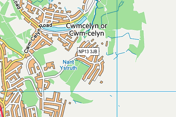 Map of TY MYNYDD ESTATES LIMITED at district scale