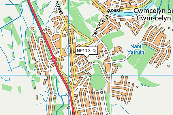NP13 3JQ map - OS VectorMap District (Ordnance Survey)
