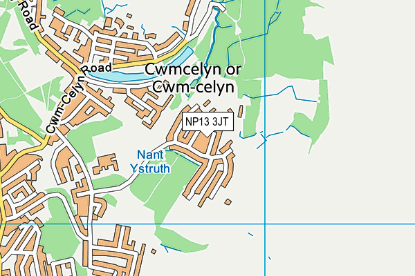 ST Illtyd's map (NP13 3JT) - OS VectorMap District (Ordnance Survey)