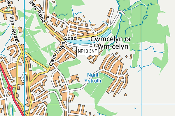 NP13 3NF map - OS VectorMap District (Ordnance Survey)