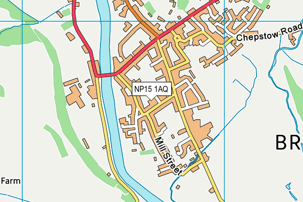 NP15 1AQ map - OS VectorMap District (Ordnance Survey)