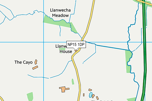 NP15 1DP map - OS VectorMap District (Ordnance Survey)