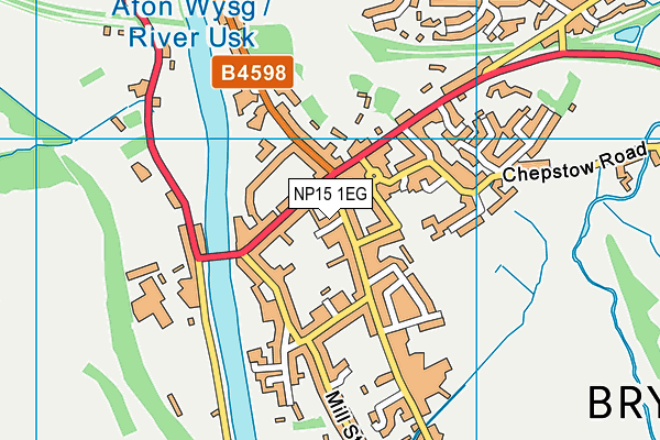 NP15 1EG map - OS VectorMap District (Ordnance Survey)