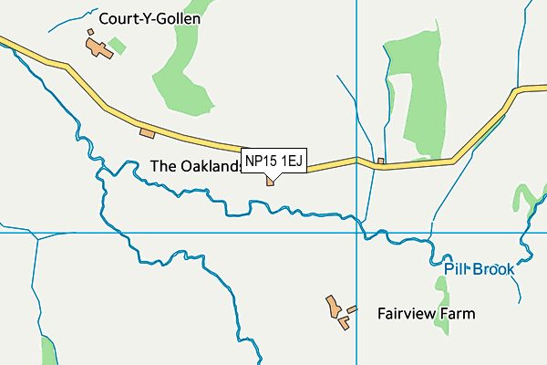 NP15 1EJ map - OS VectorMap District (Ordnance Survey)