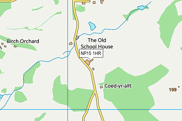 NP15 1HR map - OS VectorMap District (Ordnance Survey)