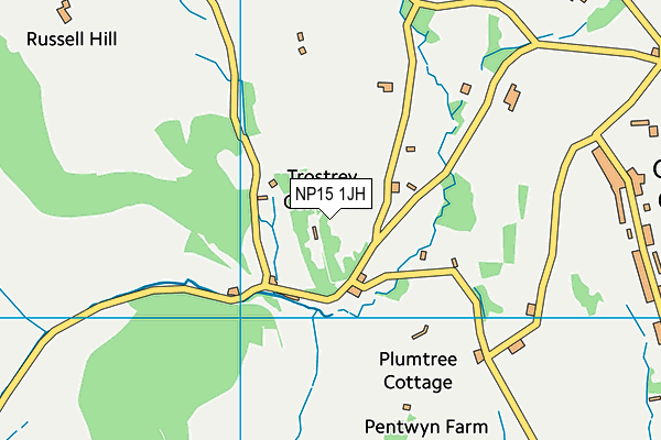 NP15 1JH map - OS VectorMap District (Ordnance Survey)