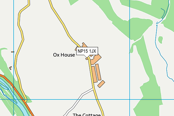 NP15 1JX map - OS VectorMap District (Ordnance Survey)