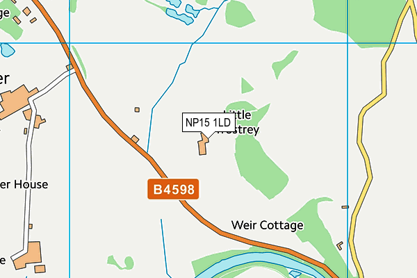 NP15 1LD map - OS VectorMap District (Ordnance Survey)