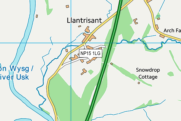 NP15 1LG map - OS VectorMap District (Ordnance Survey)