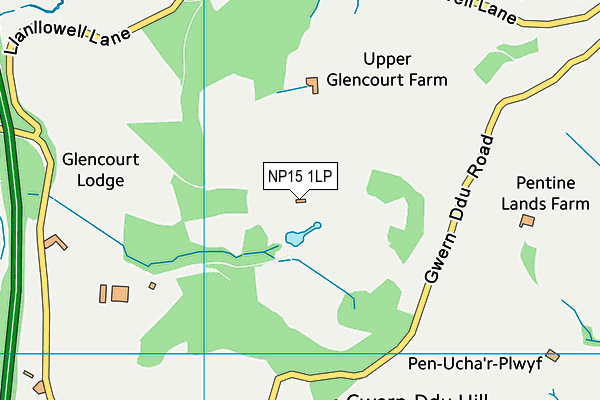 NP15 1LP map - OS VectorMap District (Ordnance Survey)