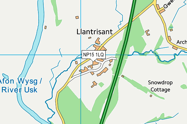 NP15 1LQ map - OS VectorMap District (Ordnance Survey)