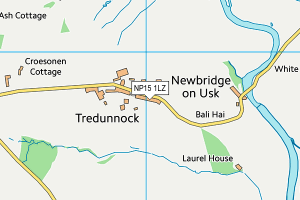 NP15 1LZ map - OS VectorMap District (Ordnance Survey)