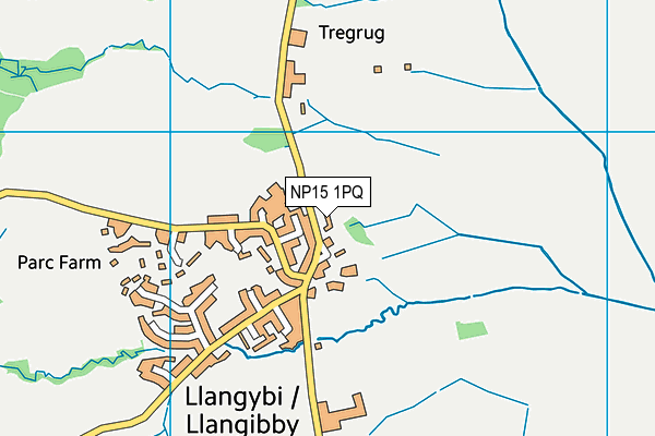 NP15 1PQ map - OS VectorMap District (Ordnance Survey)