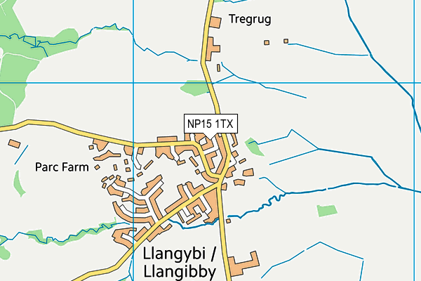 NP15 1TX map - OS VectorMap District (Ordnance Survey)