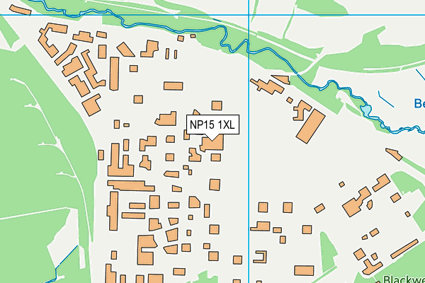 NP15 1XL map - OS VectorMap District (Ordnance Survey)