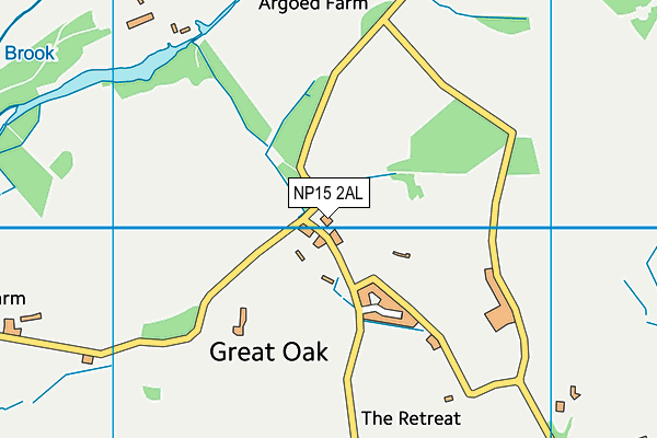 NP15 2AL map - OS VectorMap District (Ordnance Survey)