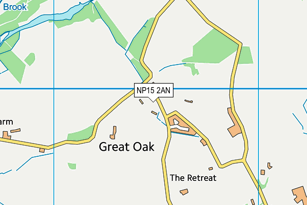 NP15 2AN map - OS VectorMap District (Ordnance Survey)