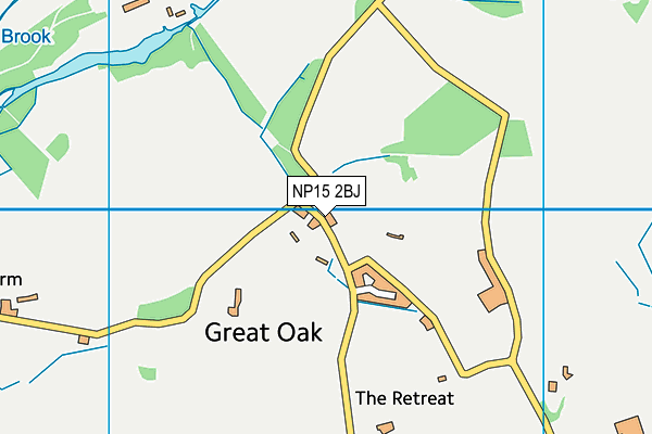 NP15 2BJ map - OS VectorMap District (Ordnance Survey)