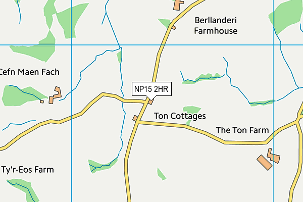 NP15 2HR map - OS VectorMap District (Ordnance Survey)