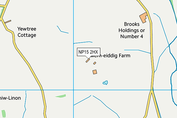 NP15 2HX map - OS VectorMap District (Ordnance Survey)