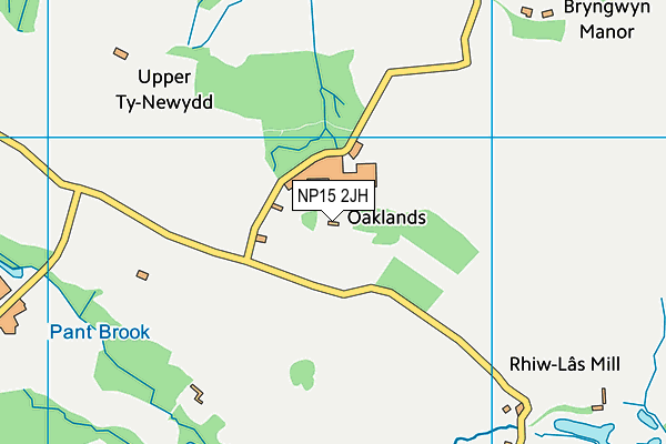 NP15 2JH map - OS VectorMap District (Ordnance Survey)