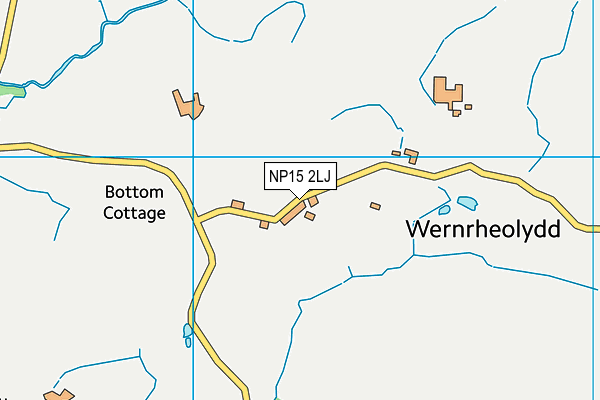NP15 2LJ map - OS VectorMap District (Ordnance Survey)